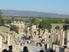 Looking down On The Ruins Of Ephesus