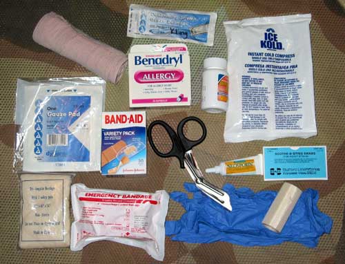 medical kit contents