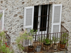 Pretty, Flowered Terrace