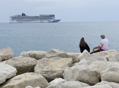 Enjoying the view of Norwegian Epic